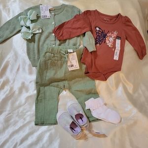 12M 7pc Girl Bundle Sz 7 Shoe